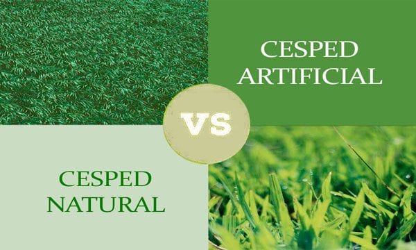 Césped natural o artificial